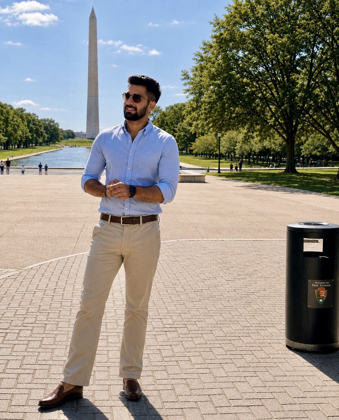 Kartik near the Washington Monument